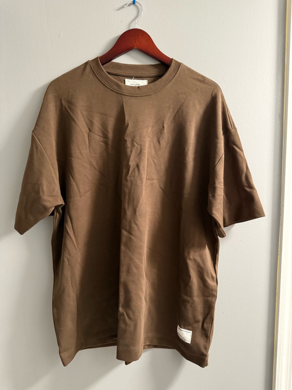 Men's Brown Oversized Tee